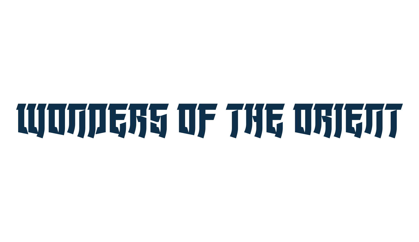 Wonders Of The Orient, chinese, jpn font preview