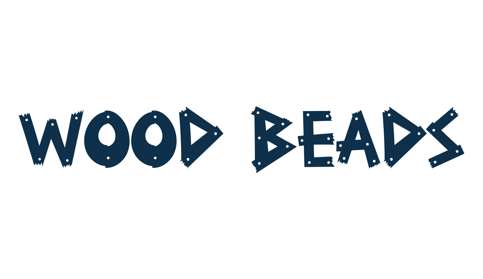 Wood Beads, decorative font preview