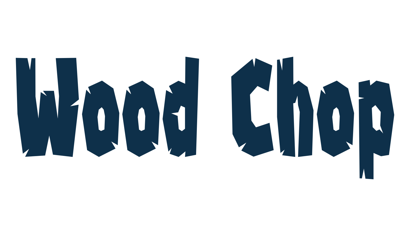 Wood Chop, fancy cartoon decorative font preview