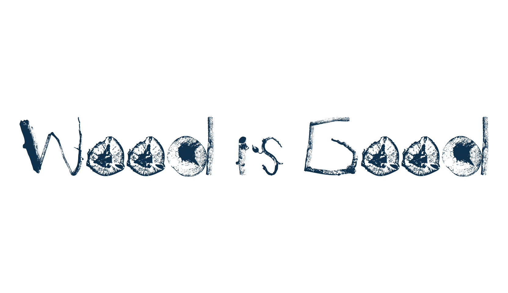 Wood is Good, fancy decorative font preview