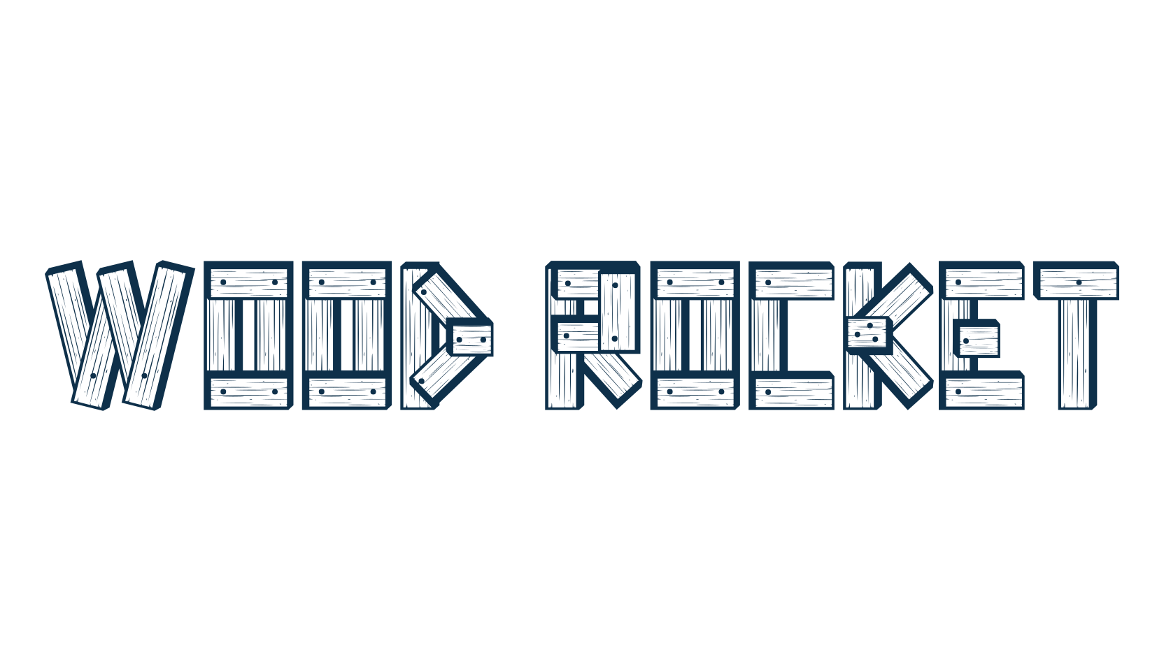 Wood Rocket, western font preview