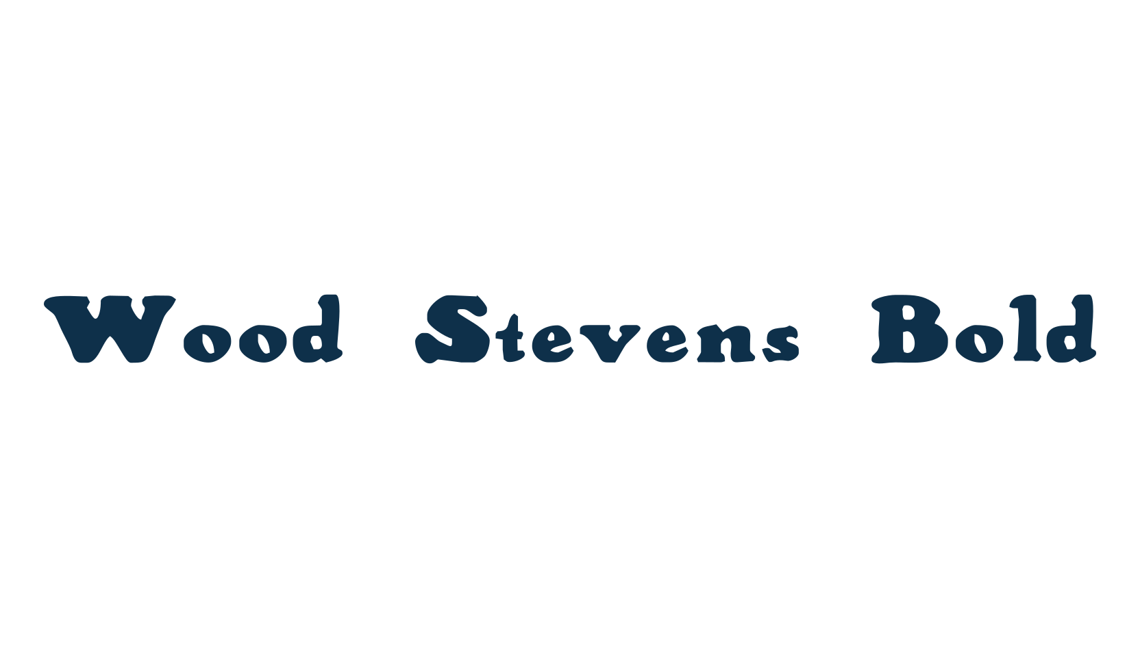 Wood Stevens Bold, fancy eroded decorative font preview