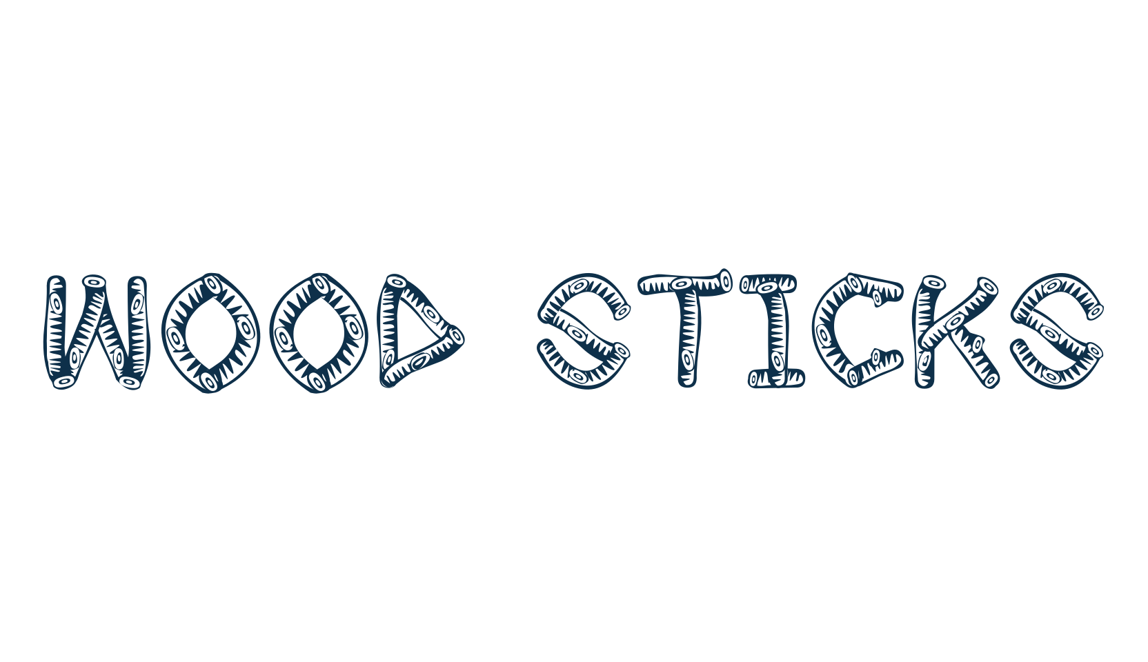 Wood Sticks, western font preview