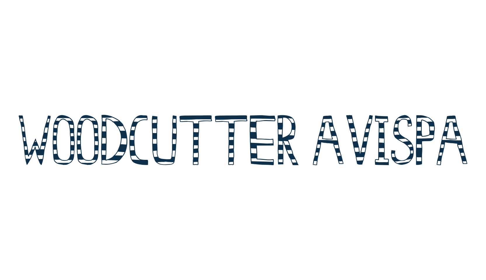 Woodcutter Avispa, fancy decorative font preview