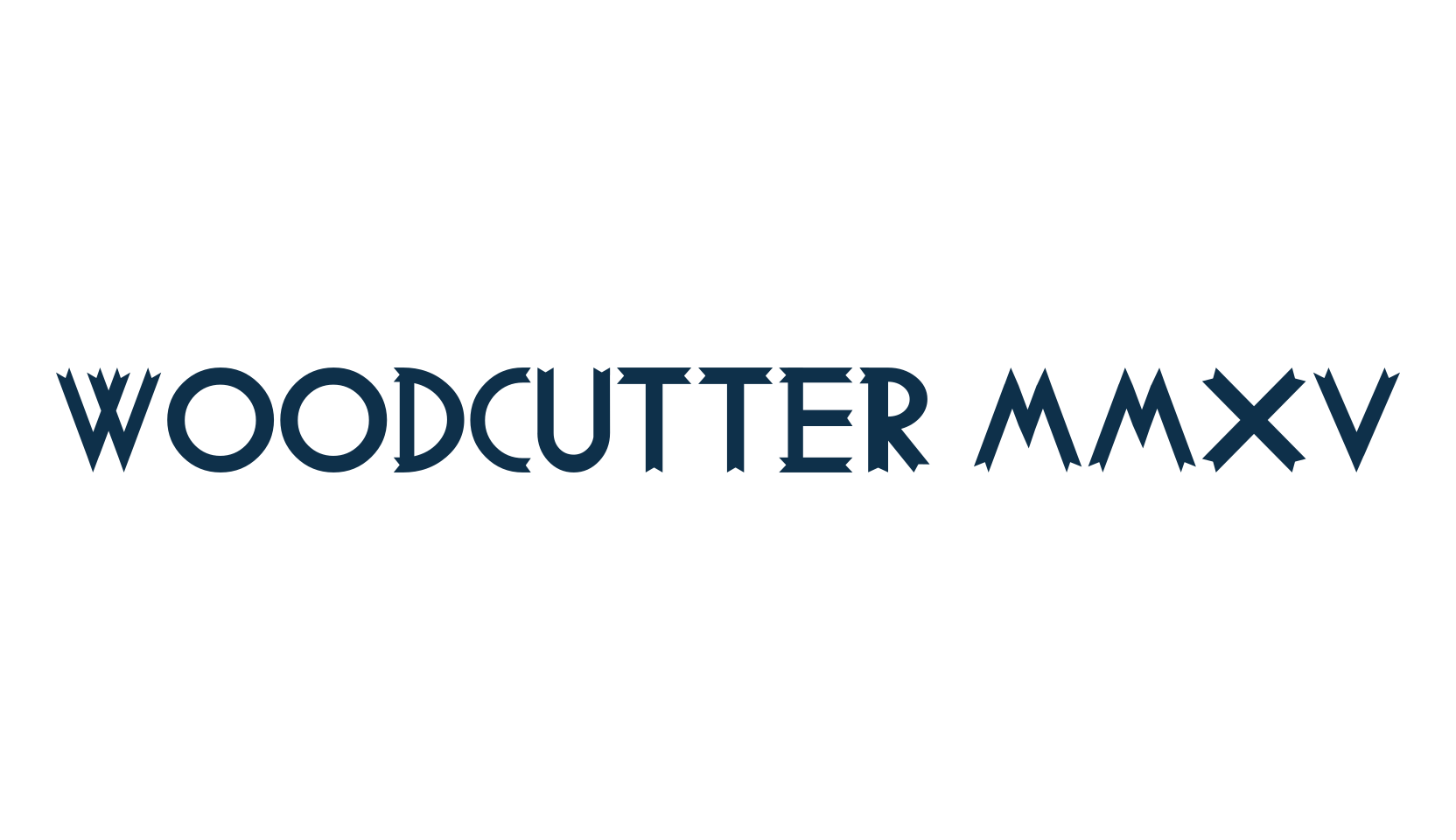 Woodcutter MMXV, fancy cartoon decorative font preview
