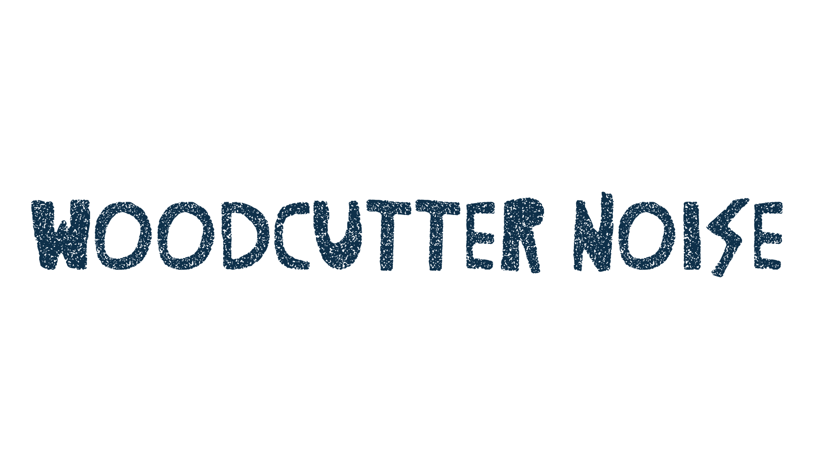 Woodcutter Noise, fancy cartoon decorative font preview