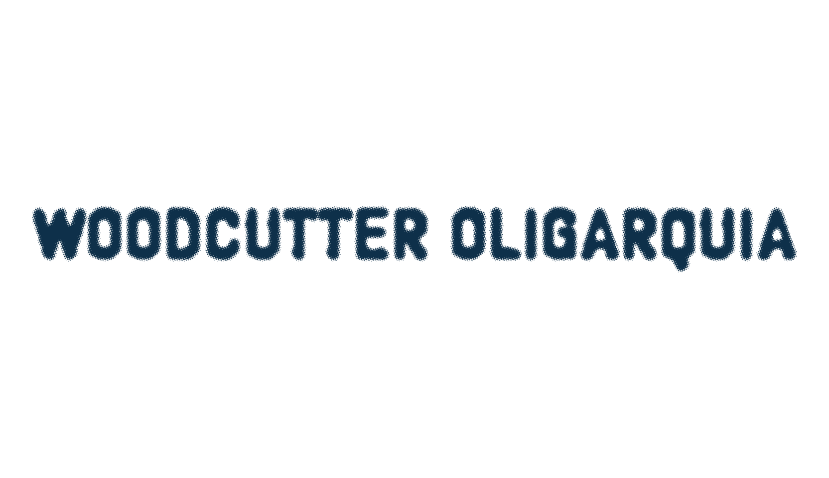 Woodcutter Oligarquia, fancy eroded decorative font preview