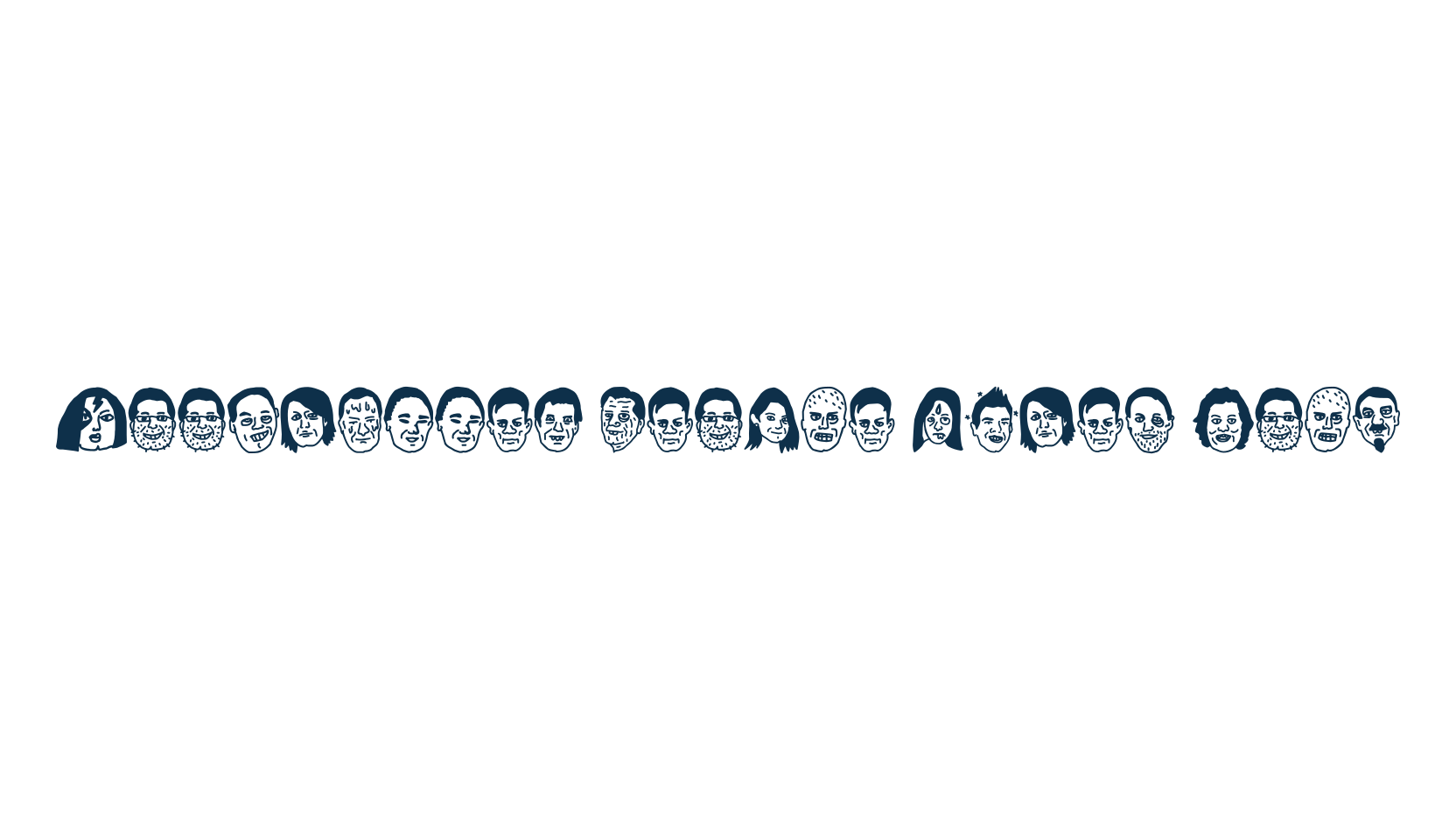 Woodcutter People Faces Vol3, display market font preview
