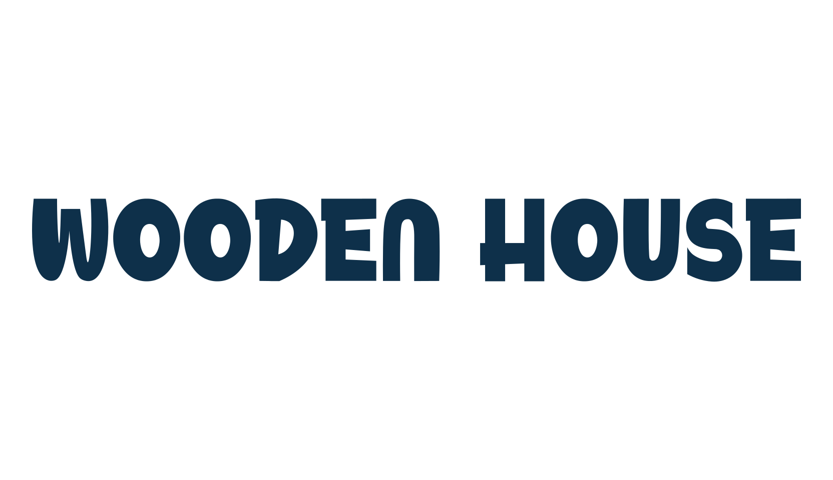 Wooden House, fancy cartoon decorative font preview
