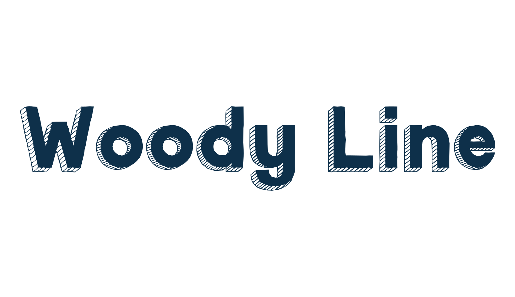 Woody Line, fancy various decorative font preview