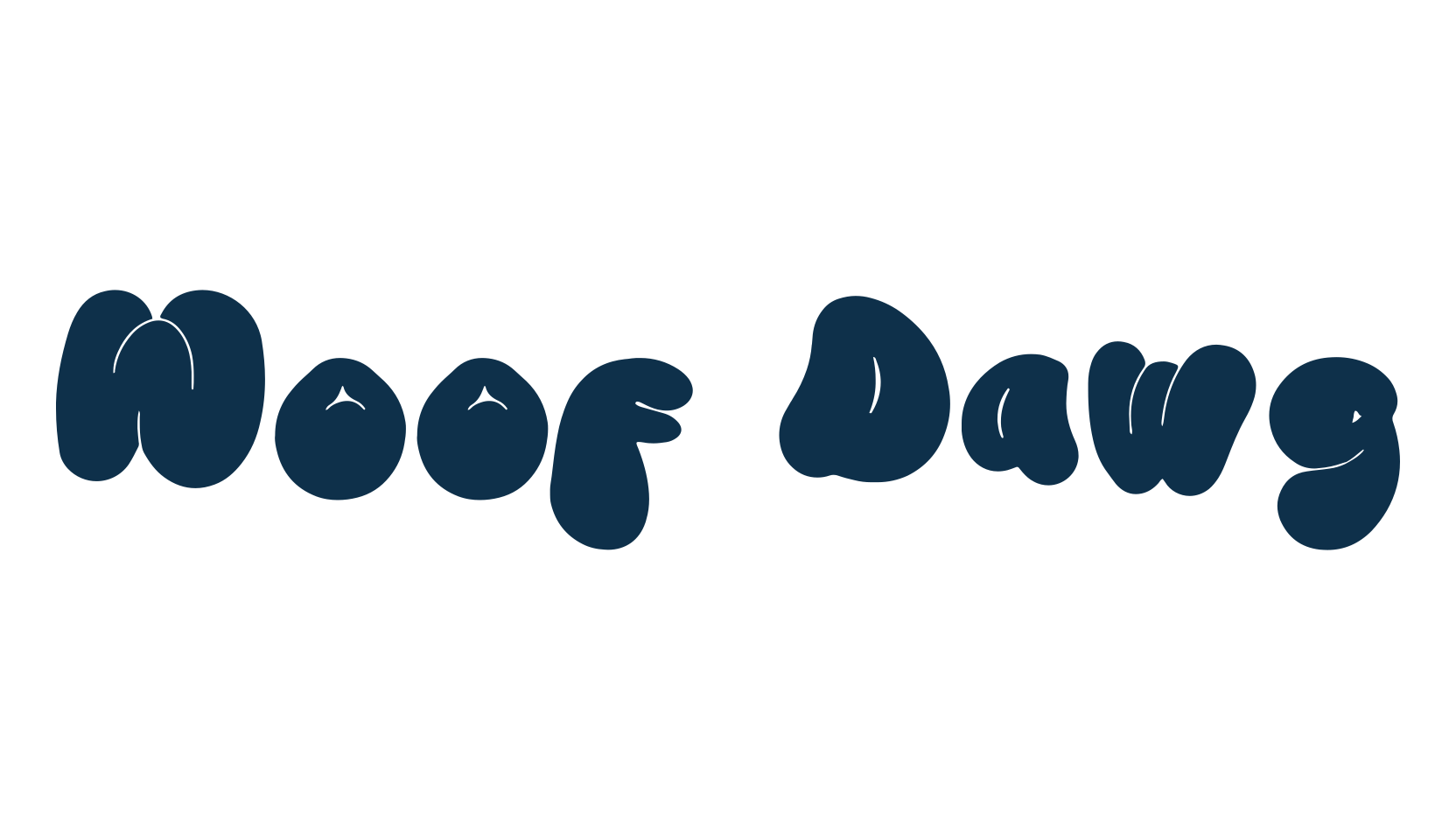 Woof Dawg, script graffiti fancy decorative calligraphy font preview