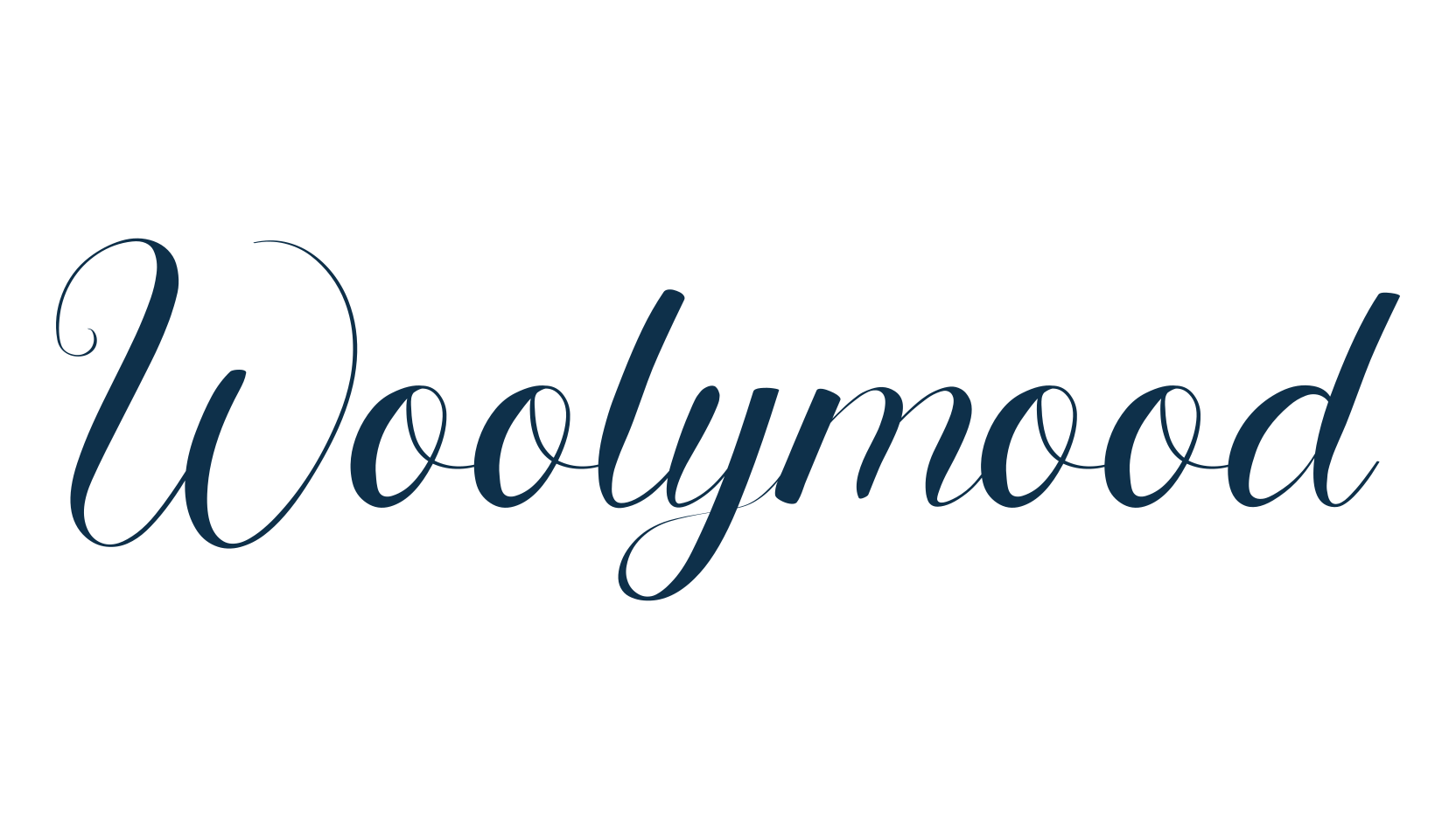 Woolymood, script calligraphy fancy decorative font preview