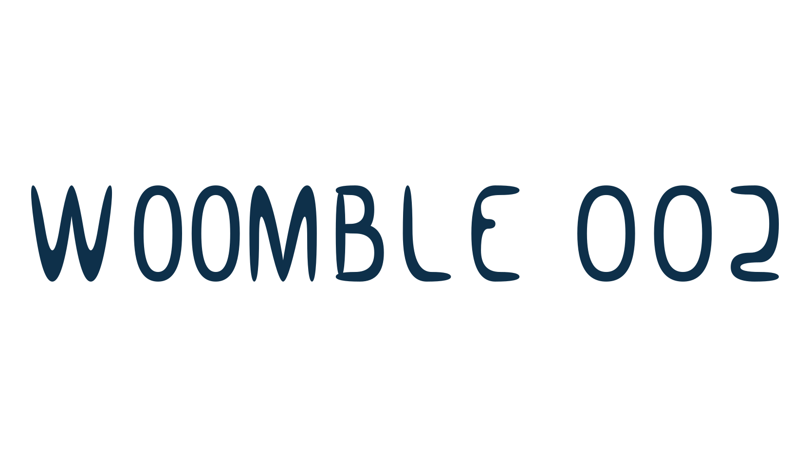 Woomble 002, fancy various decorative font preview