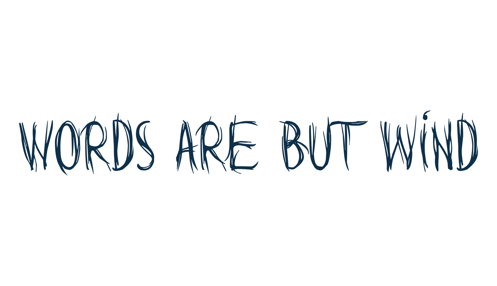 Words are but wind, holiday halloween fancy decorative horror font preview