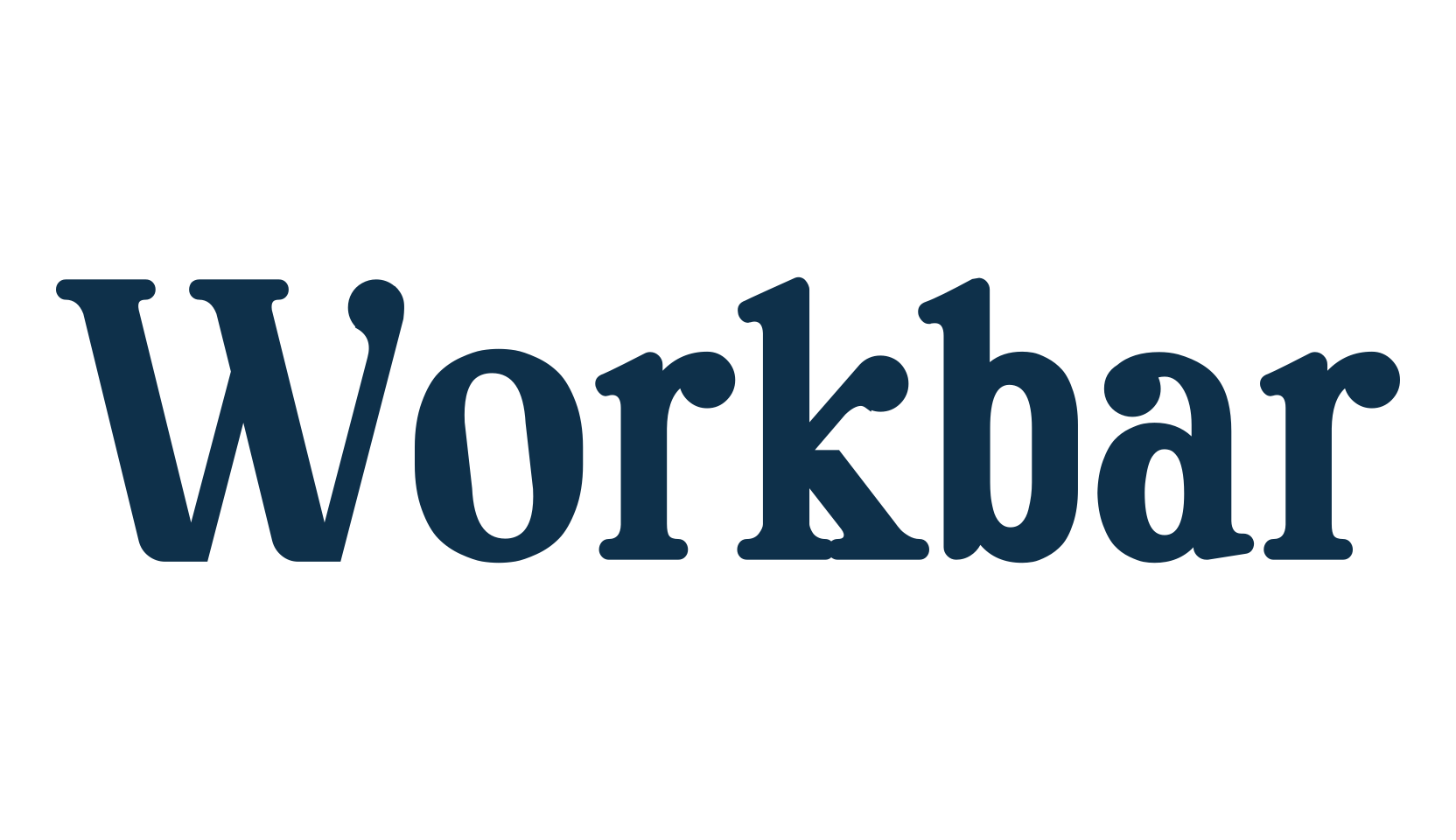 Workbar, serif font preview