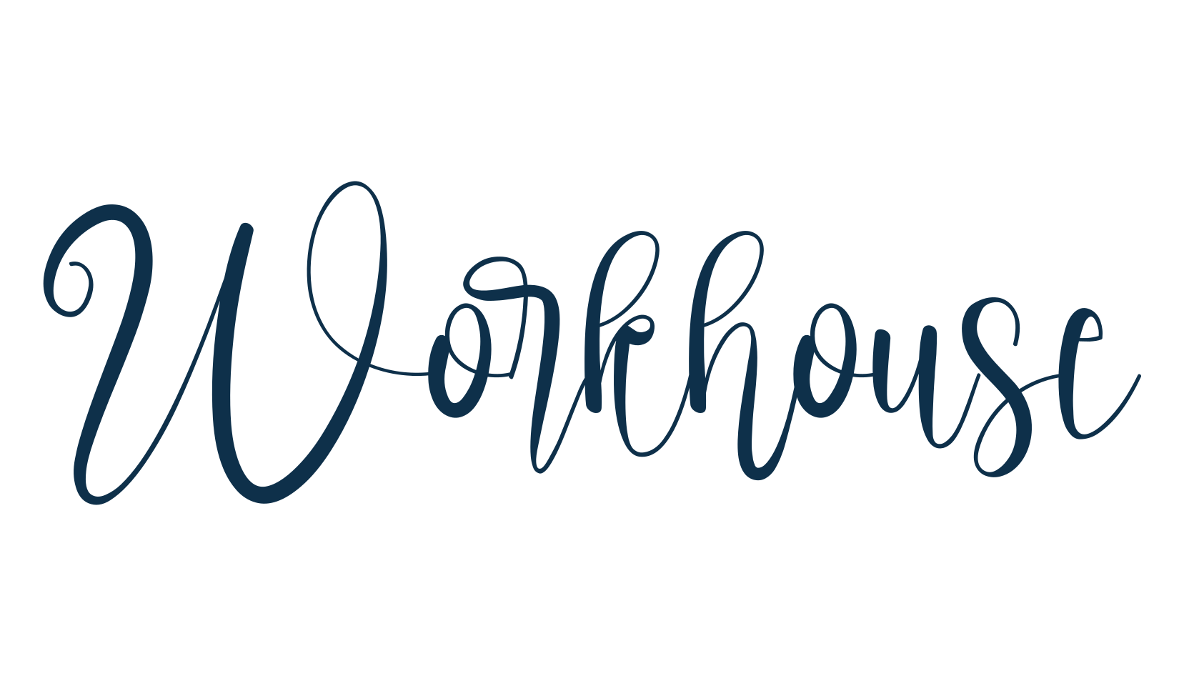 Workhouse, script calligraphy fancy decorative font preview