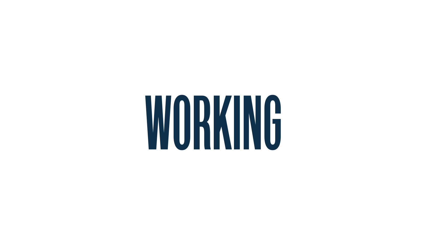 Working, sans serif font preview