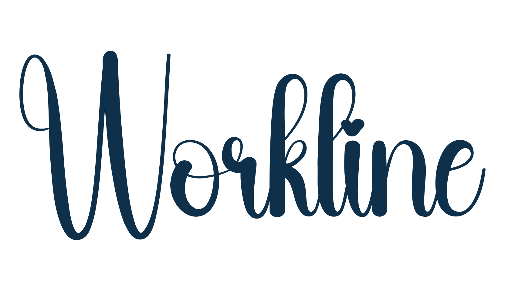 Workline, fancy various decorative script calligraphy font preview