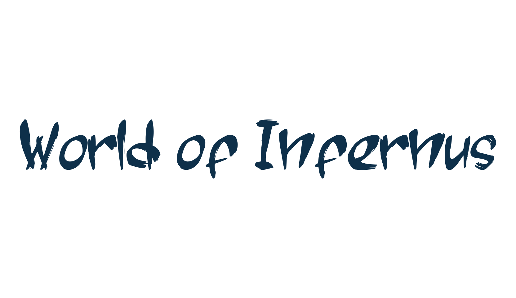 World of Infernus, brush font preview