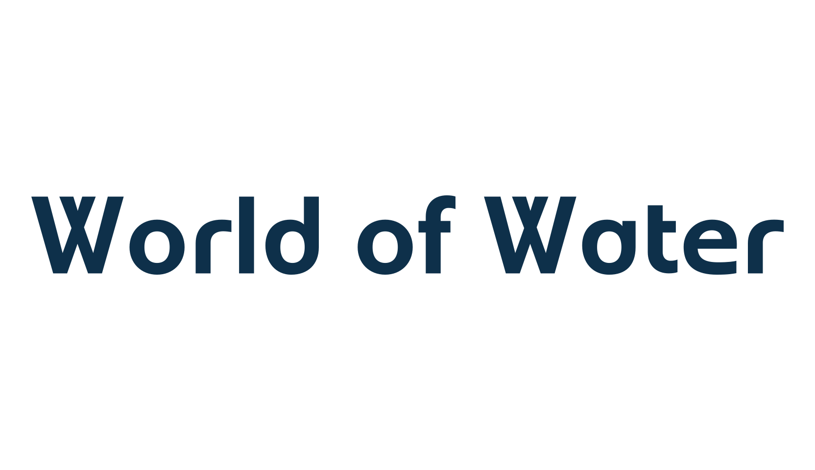World of Water, sans serif font preview