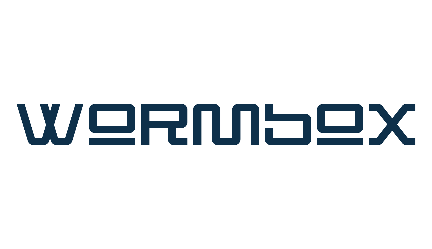 Wormbox, techno square sci-fi font preview