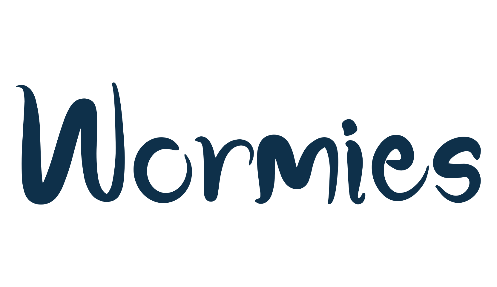 Wormies, fancy various decorative font preview
