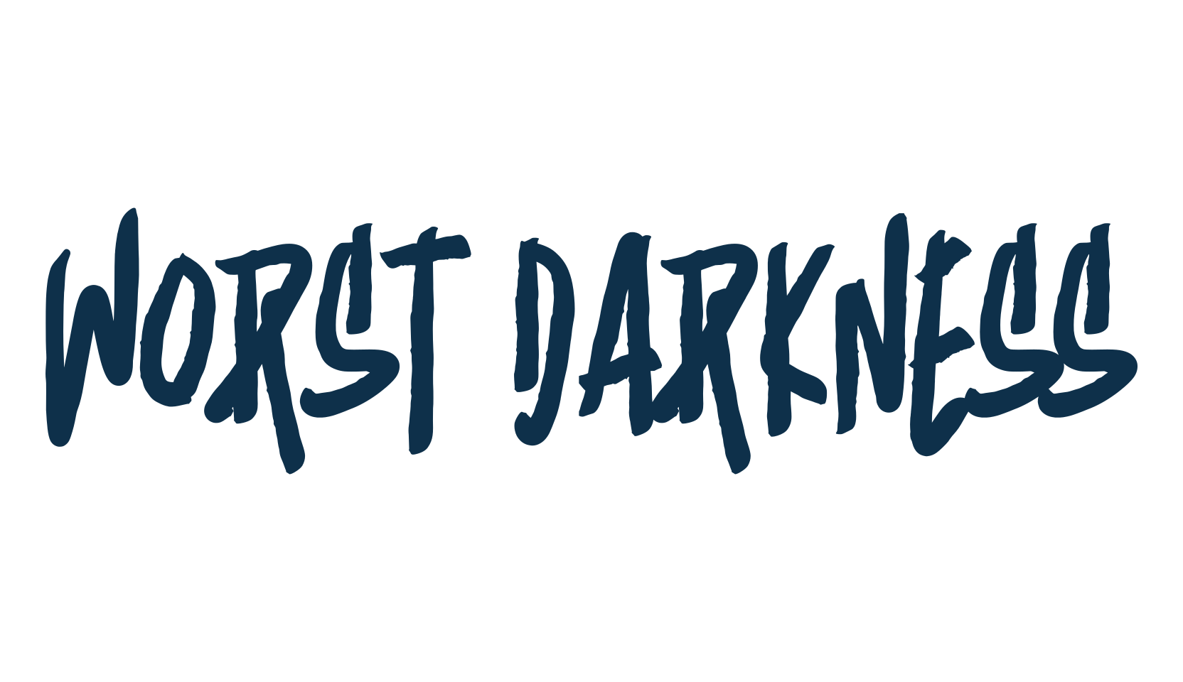 Worst Darkness, brush font preview