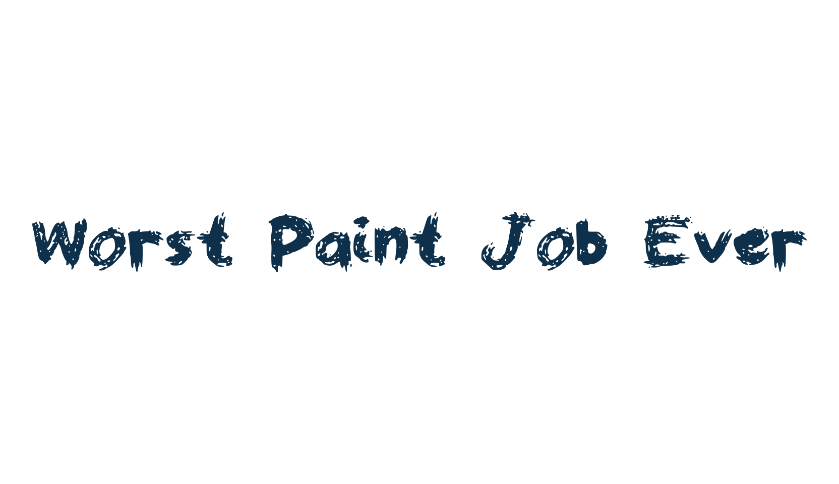 Worst Paint Job Ever, script brush fancy decorative calligraphy font preview