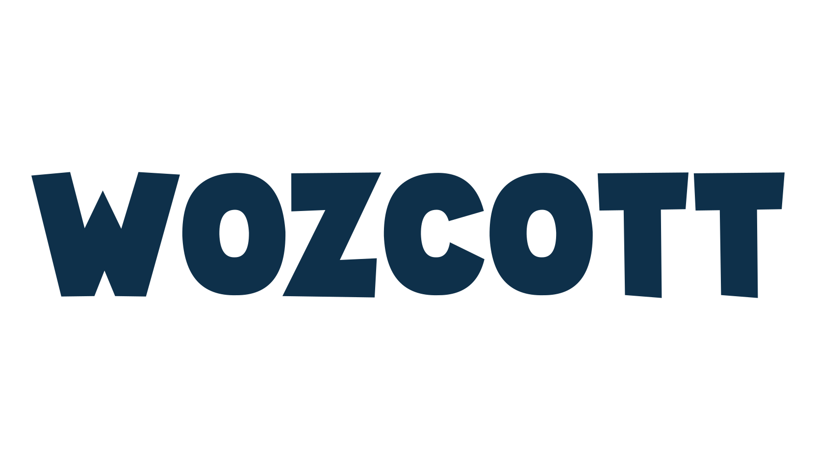 Wozcott, fancy cartoon decorative font preview