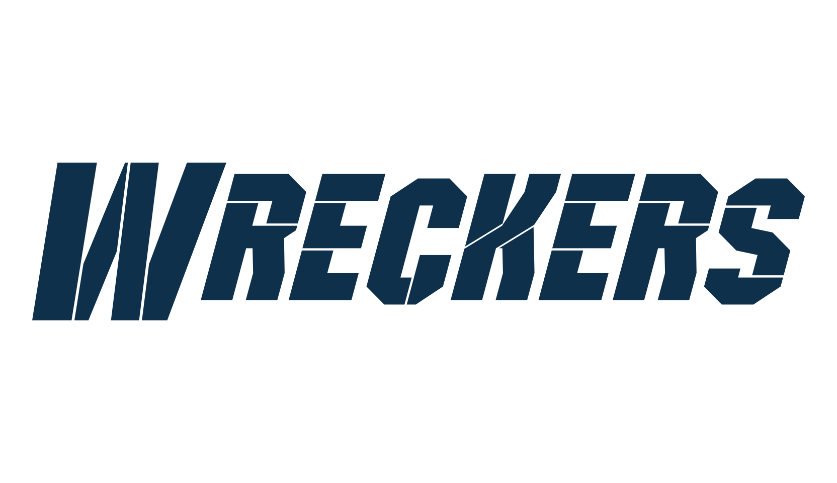 Wreckers, fancy distorted decorative font preview