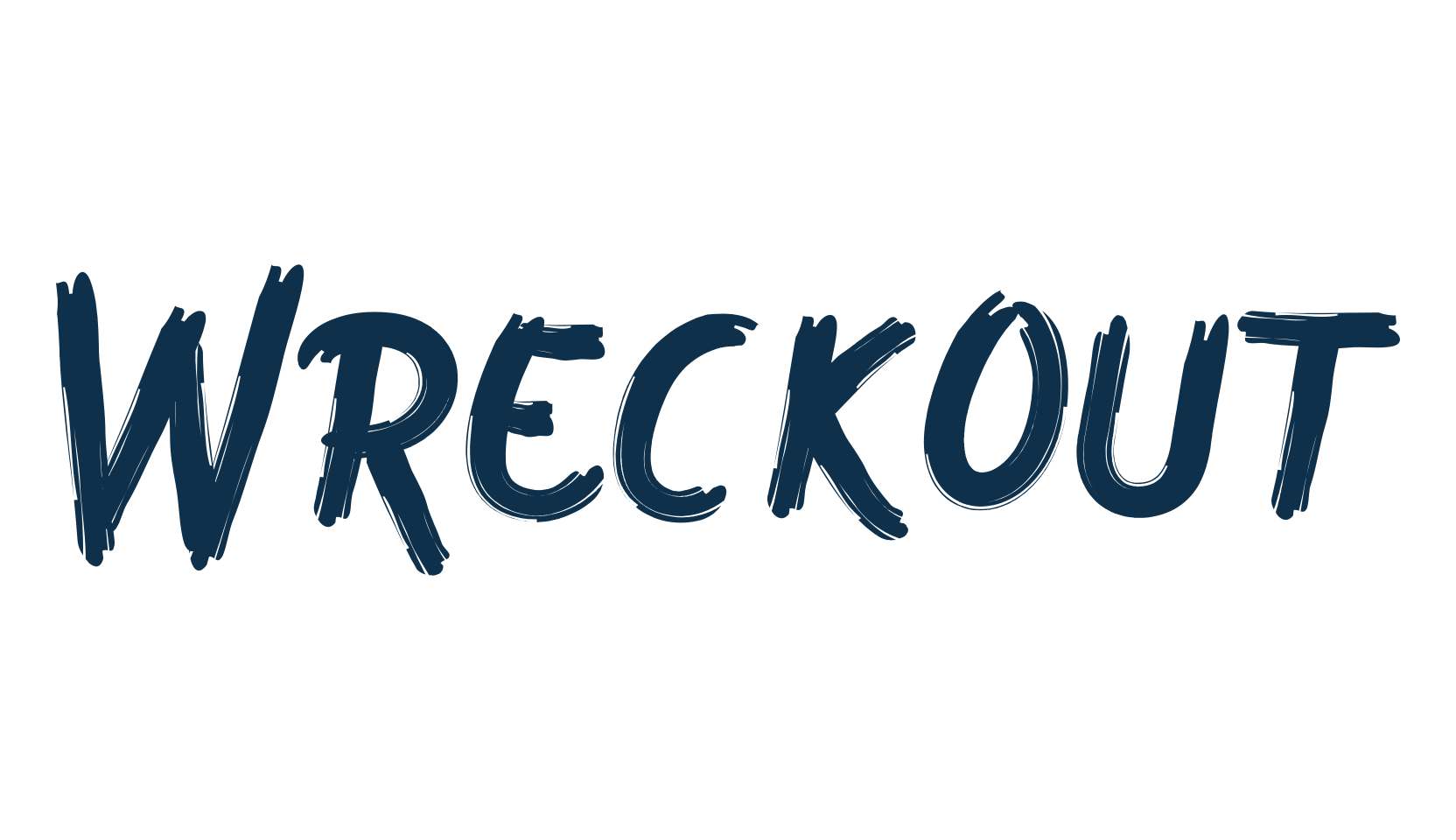 Wreckout, script brush fancy decorative calligraphy font preview