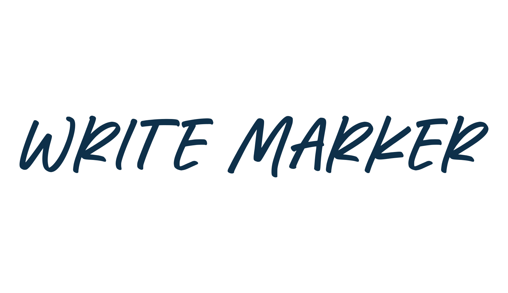 Write Marker, handwriting font preview