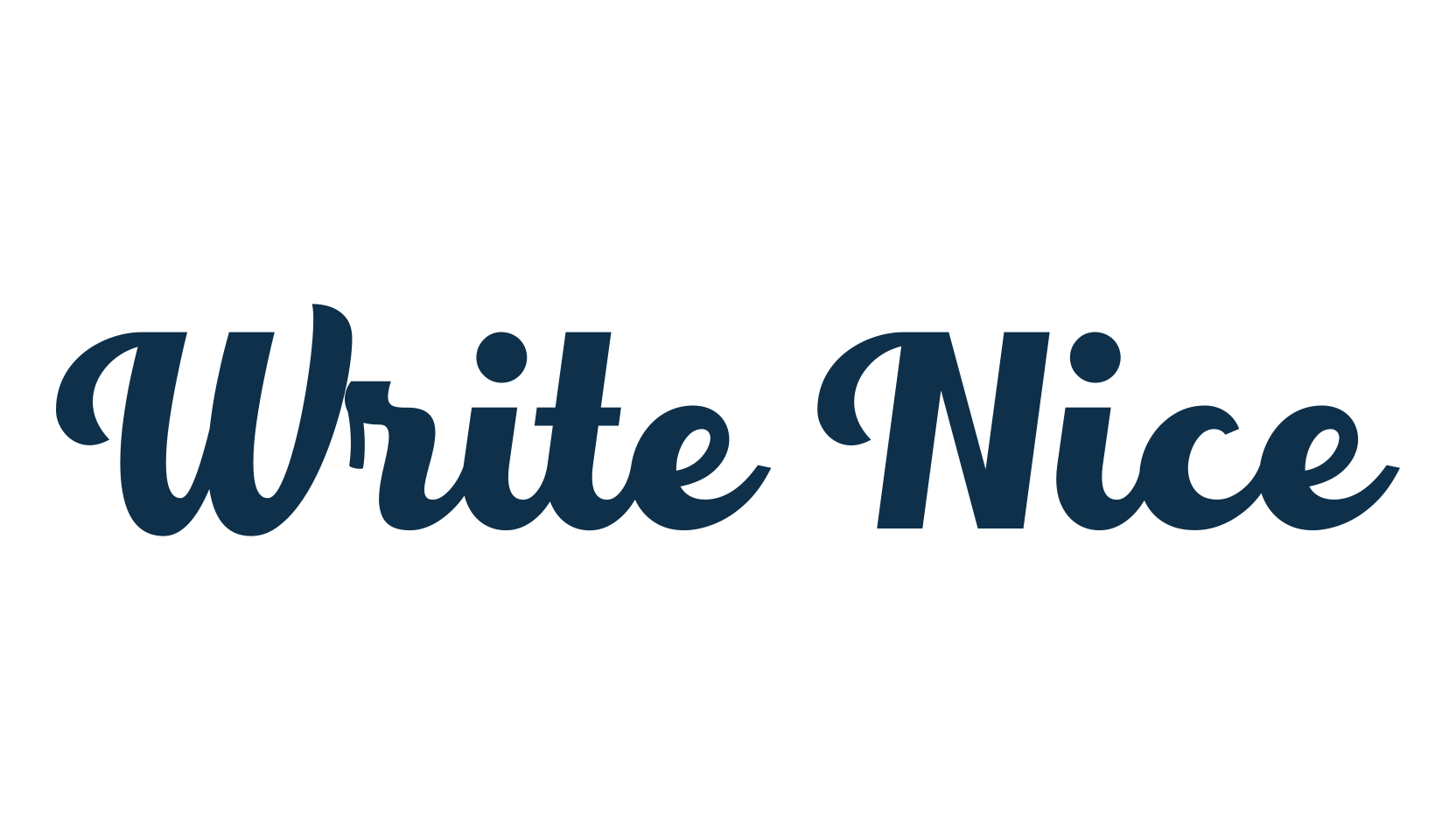 Write Nice, various font preview