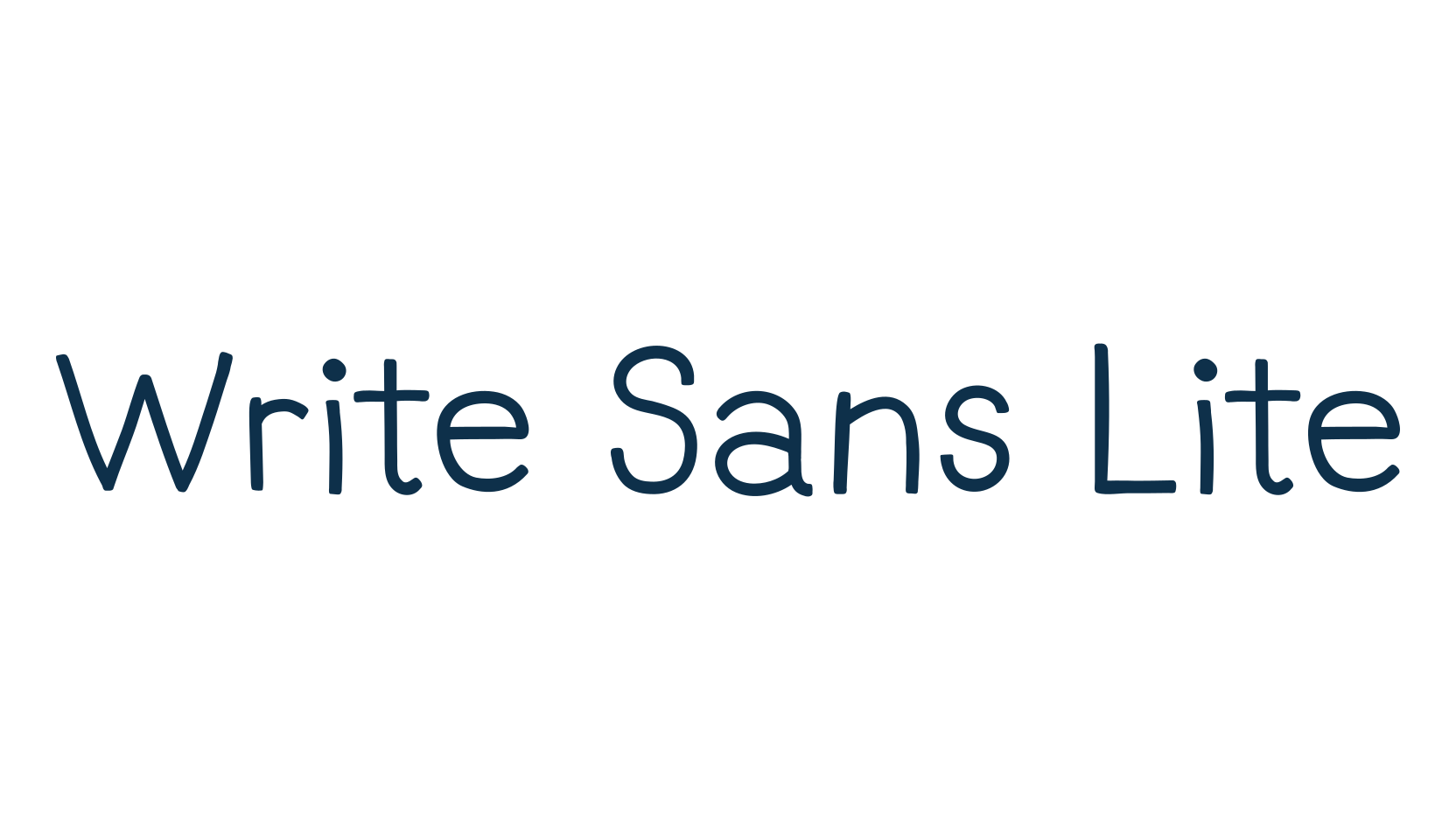 Write Sans Lite, various font preview
