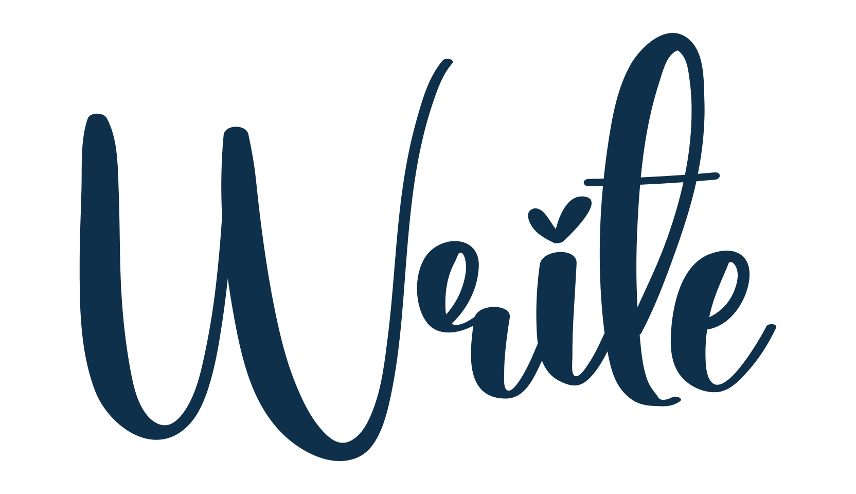 Write (write), various font preview