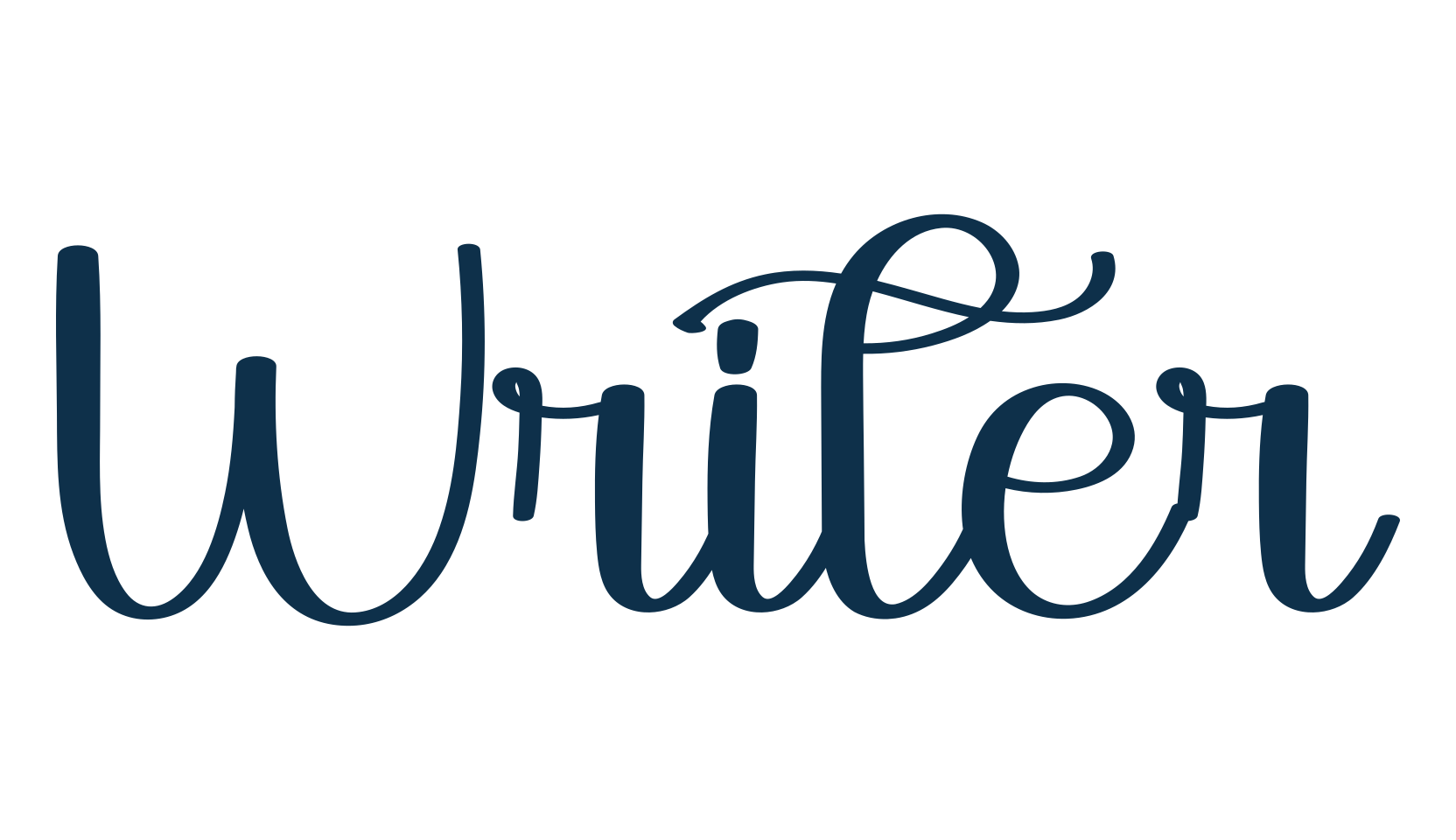 Writer, fancy various decorative script calligraphy font preview