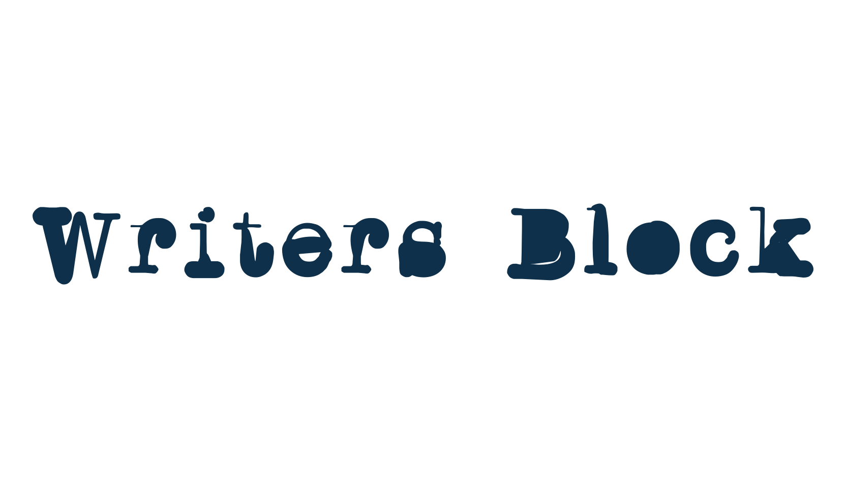 Writers Block, fancy typewriter decorative font preview