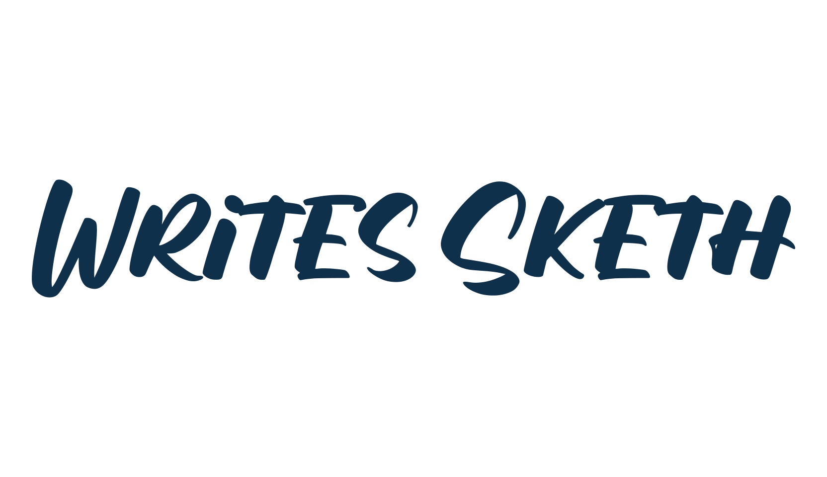 Writes Sketh, script brush fancy decorative calligraphy font preview