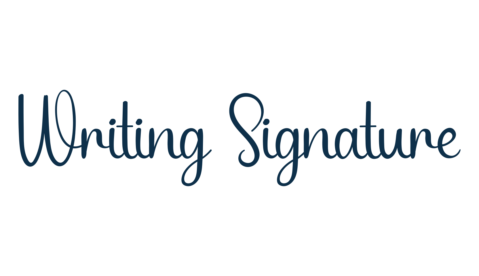 Writing Signature, fancy various decorative script calligraphy font preview