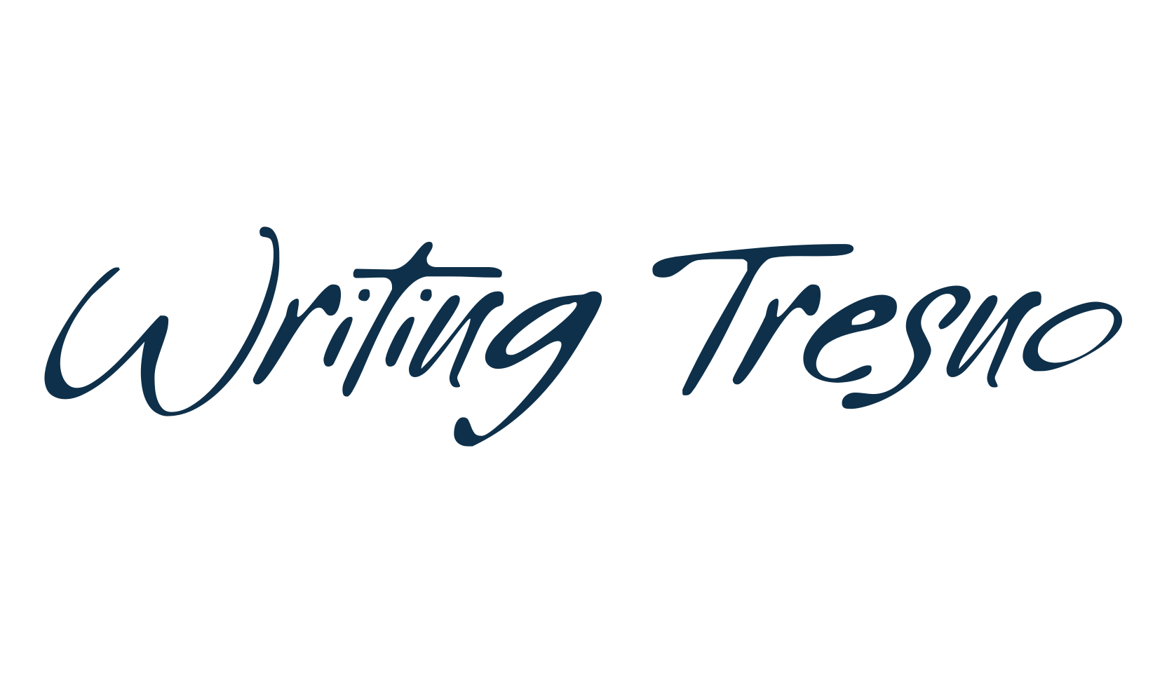 Writing Tresno, script handwritten fancy decorative calligraphy font preview