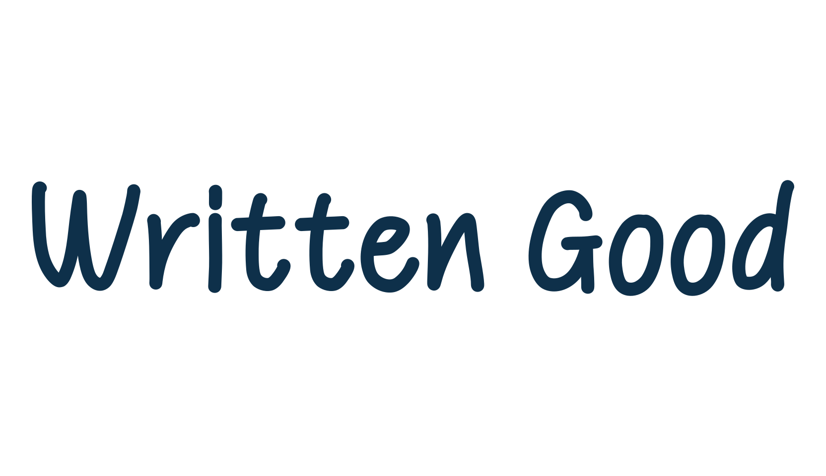 Written Good, handwriting font preview