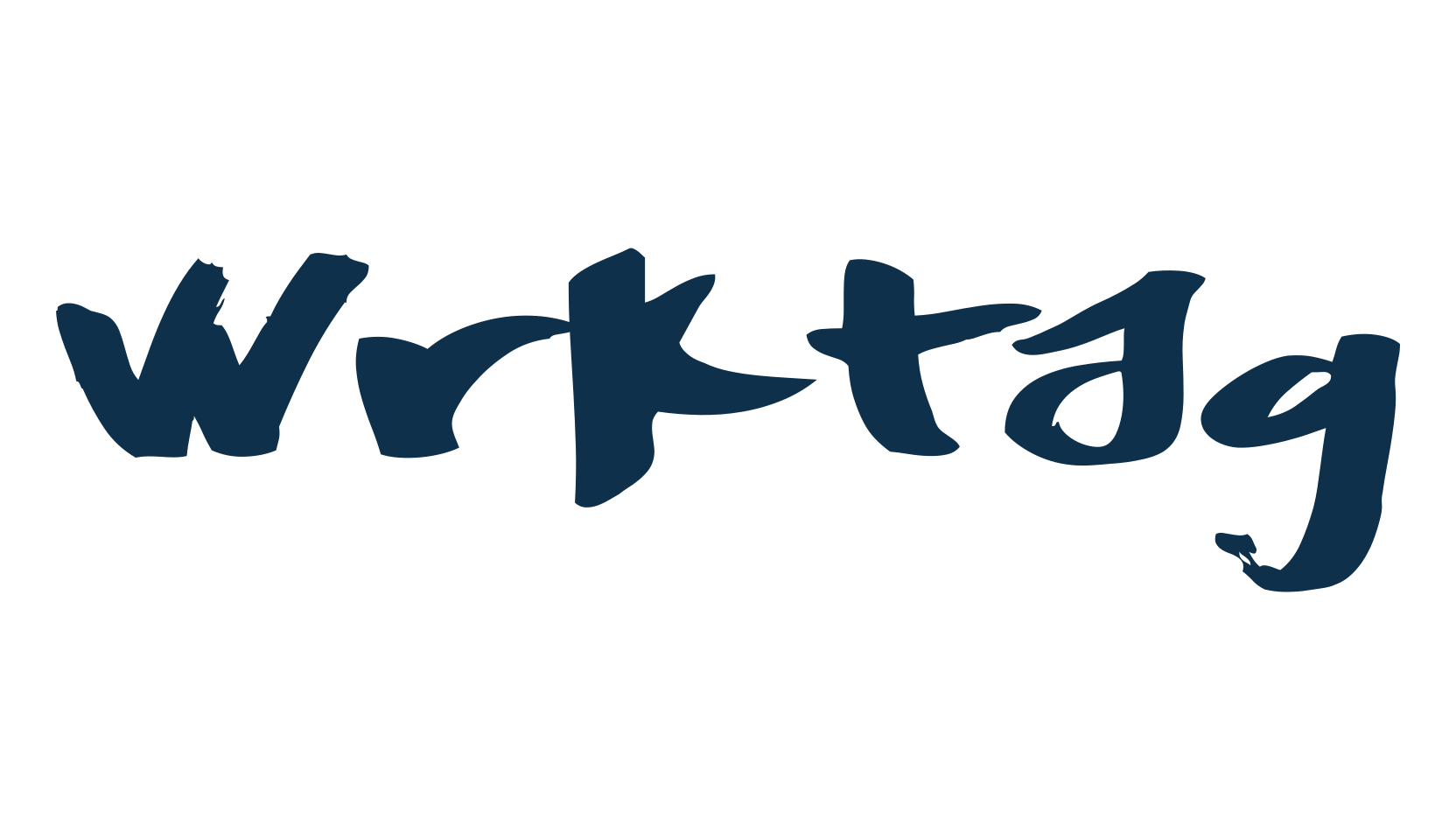 Wrktag, script graffiti fancy decorative calligraphy font preview