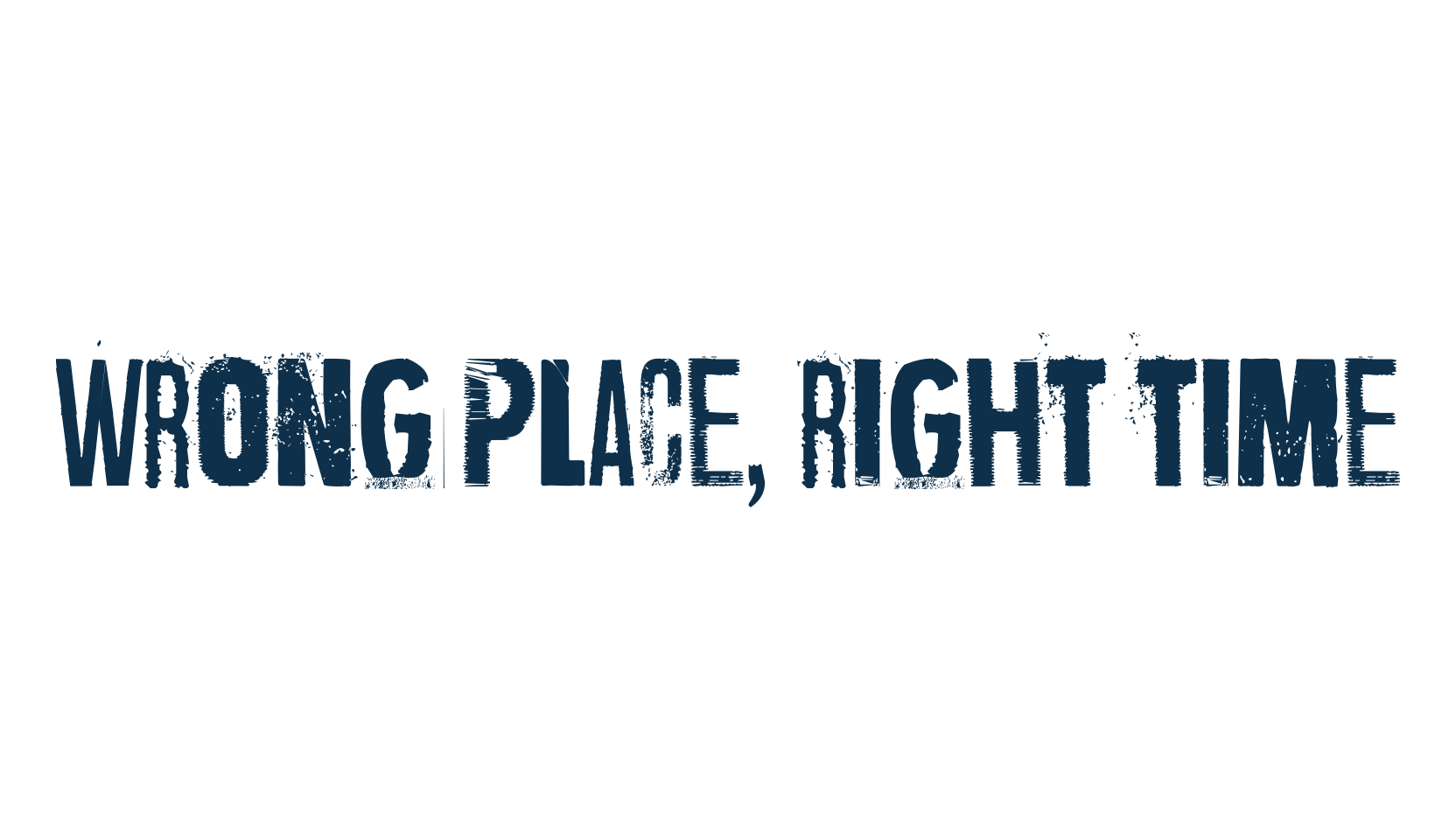 Wrong place, right time, fancy destroy decorative font preview