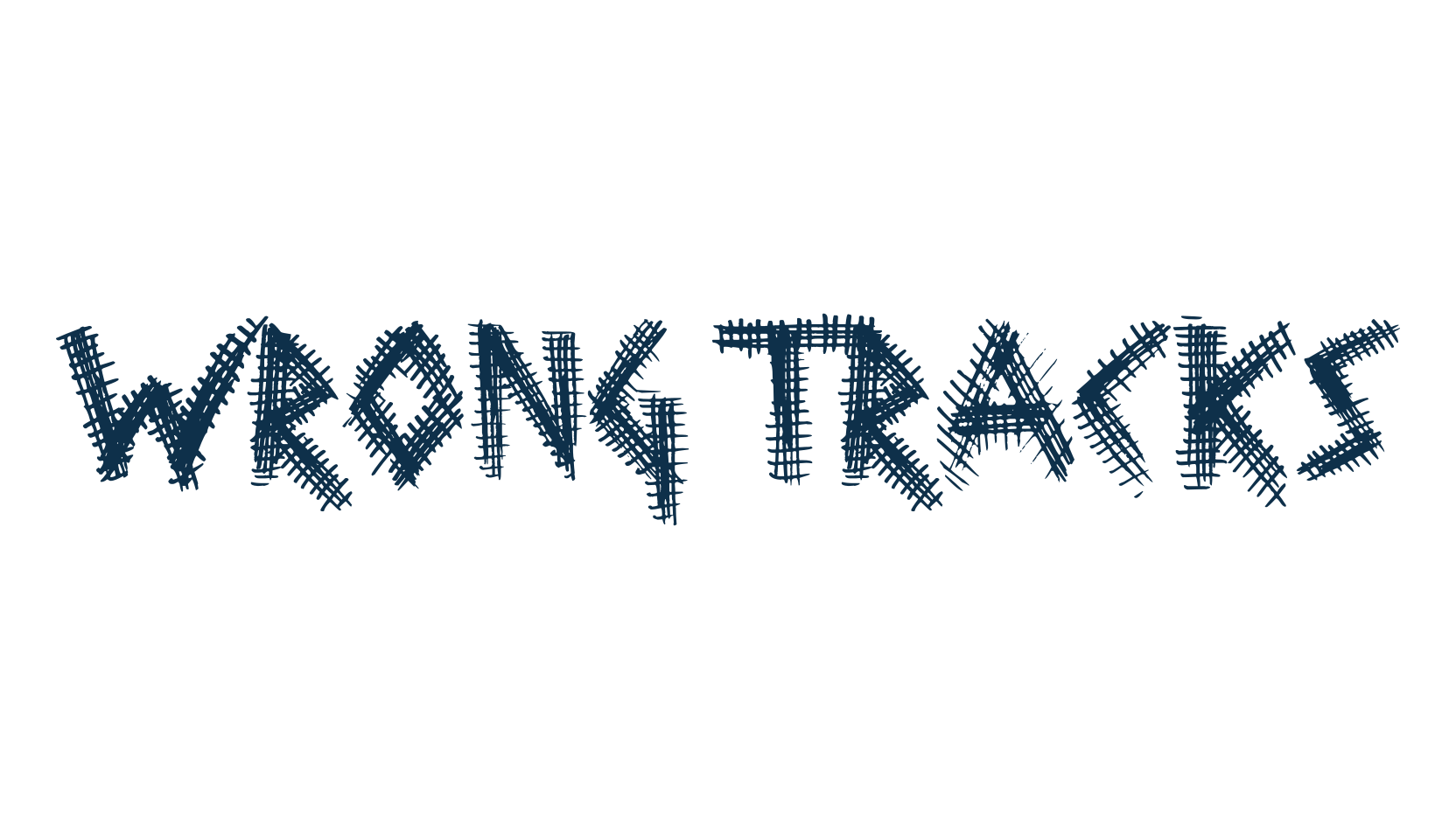 Wrong Tracks, destroy font preview