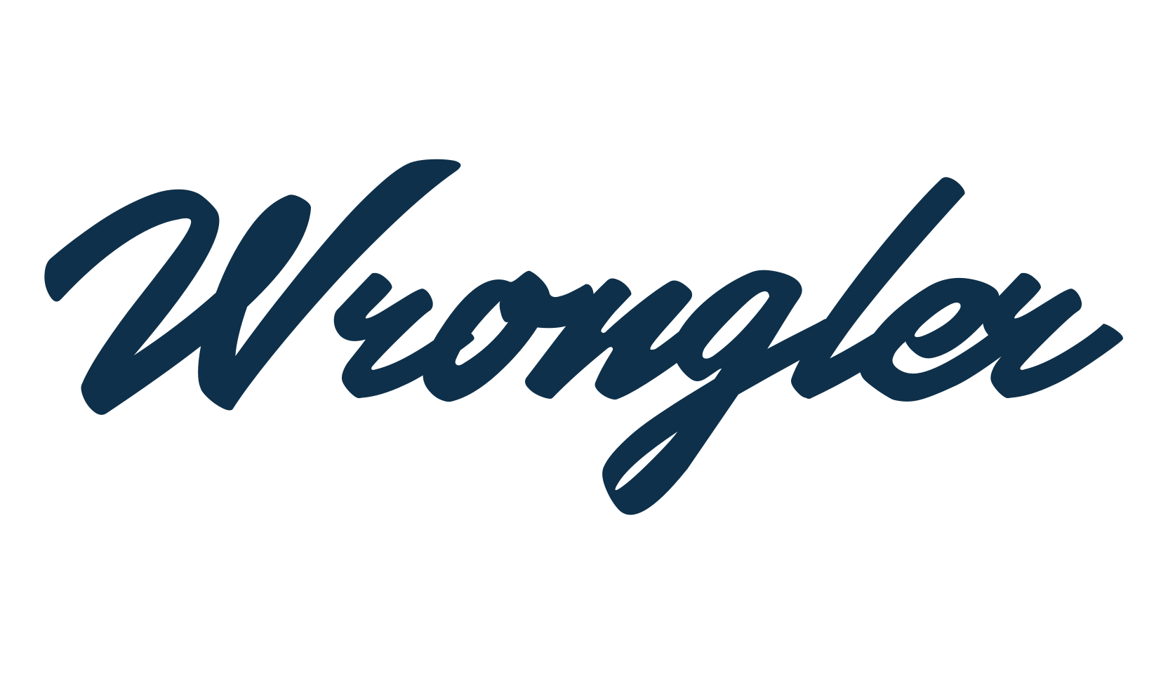 Wrongler, handwriting font preview
