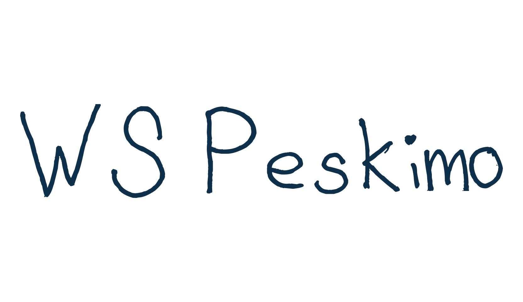 WS Peskimo, handwriting font preview