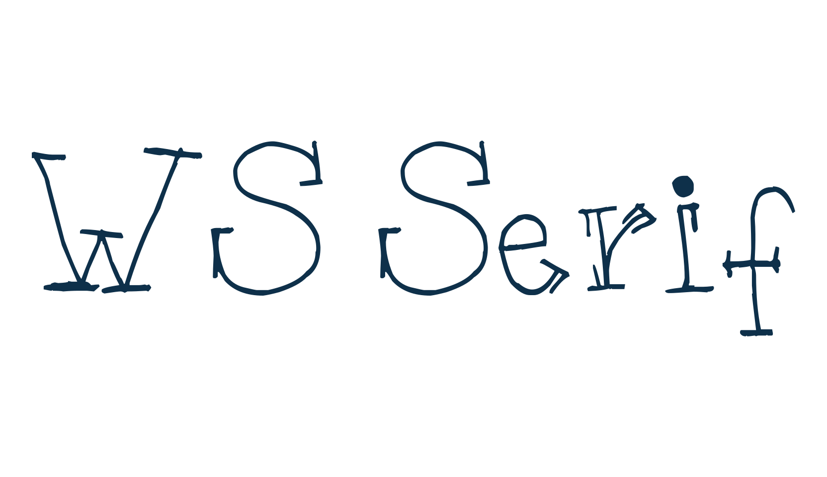WS Serif, fancy various decorative script calligraphy font preview