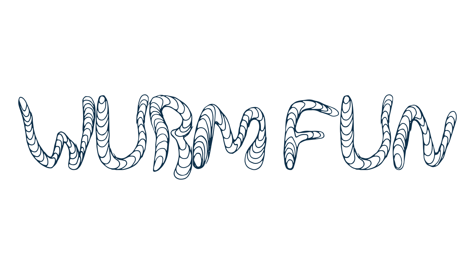 Wurm Fun, fancy cartoon decorative font preview