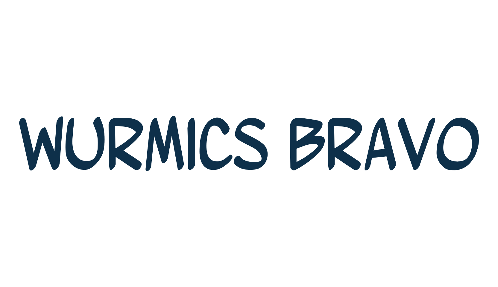 Wurmics Bravo, fancy cartoon decorative comic font preview
