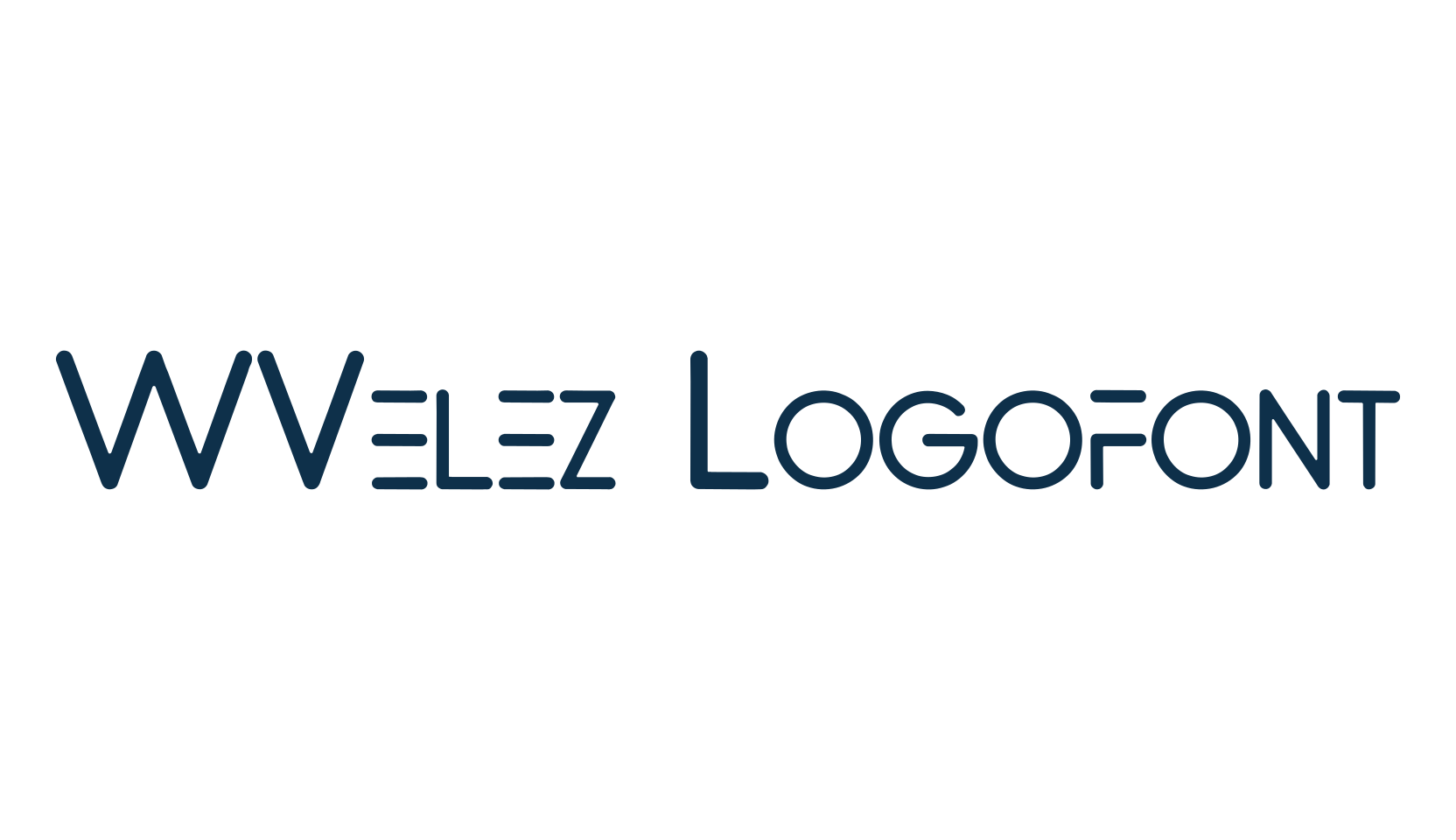 WVelez Logofont, various font preview